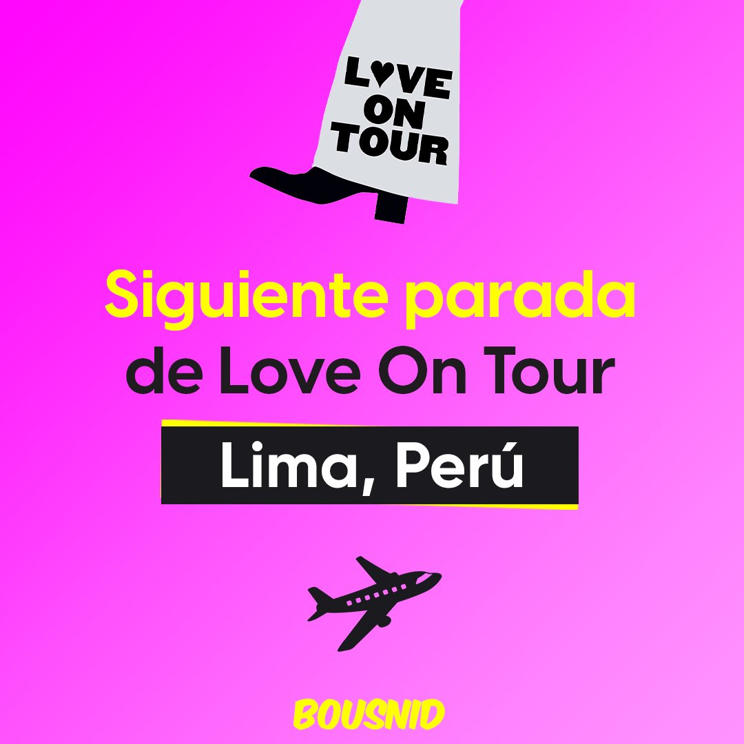 ¿Ya están listxs? 🥹 Hoy cubriremos toda la llegada de <a href="/Harry_Styles/">Harry Styles.</a> en Lima 🇵🇪 Síguenos en Instagram @/bousnidperu 😍
LOVE ON TOUR PERÚ  ✈️ 🇵🇪🕺🏻🍉
 #Harrystylesperu
