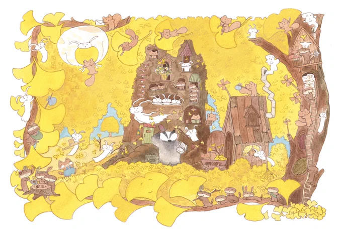 2023달력의 10월 그림 `나무 바람 요정' 
