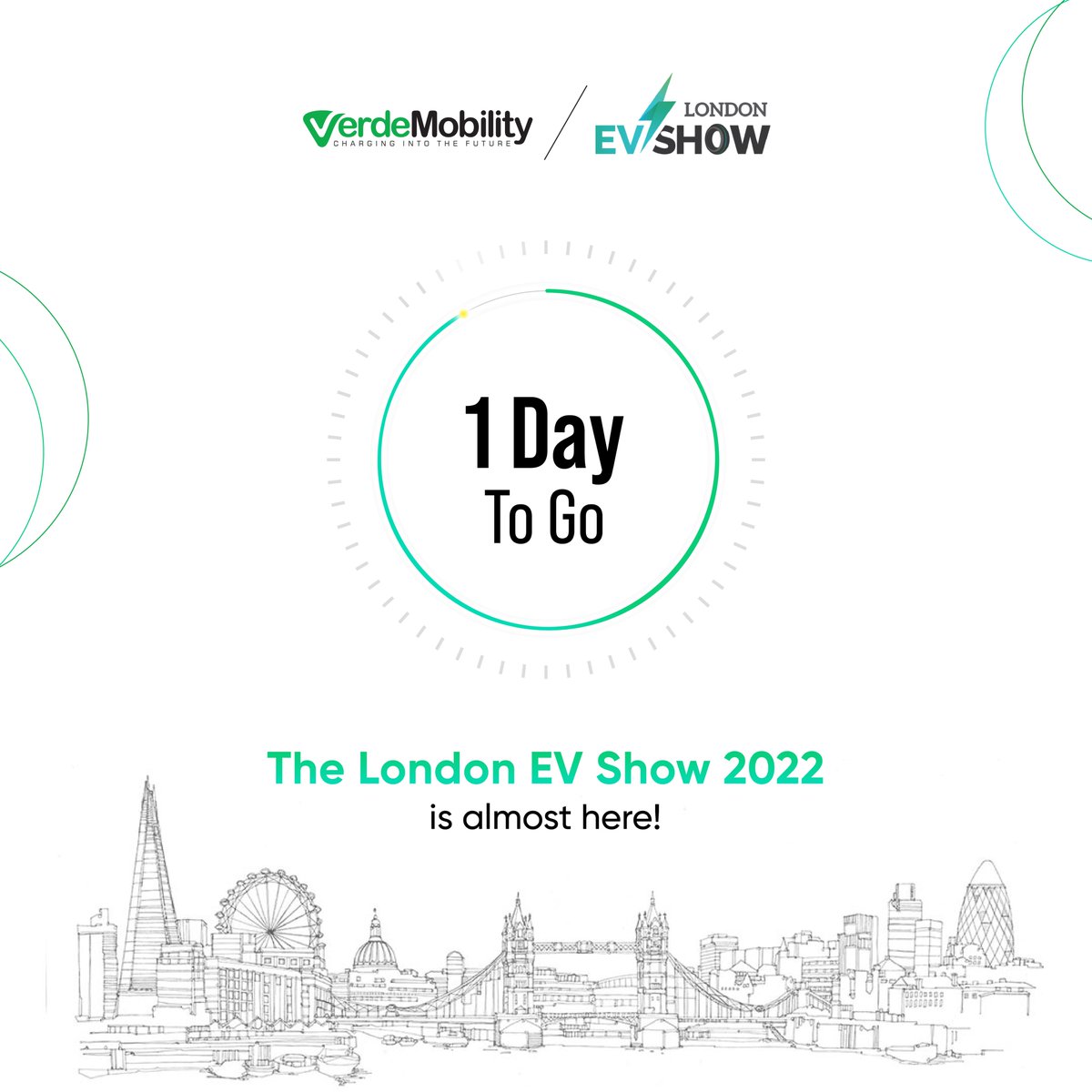 VerdeMobility's tweet photo. And the day is finally here! The London EV Show 2022 starts tomorrow!
#electricvehicles #ev #evrevolution #londonevshow #verdemobility #switchtoelectric https://t.co/xNSNxh1lN3