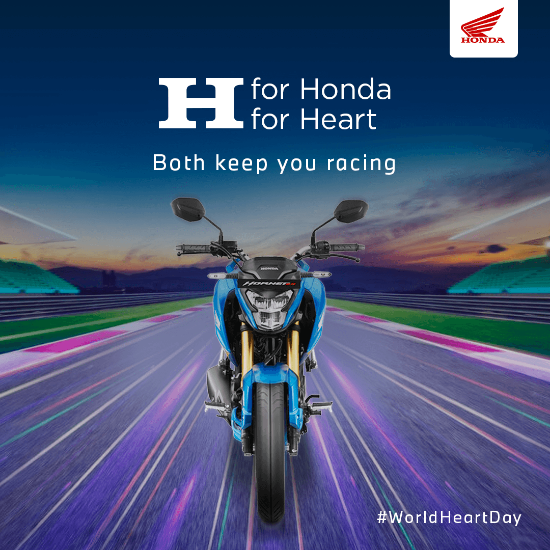 Treat your heart right and travel to all the places that bring you joy and peace. Celebrate #WorldHeartDay by taking your Honda 2Wheeler for a spin around the favorite corner of your city. #Honda