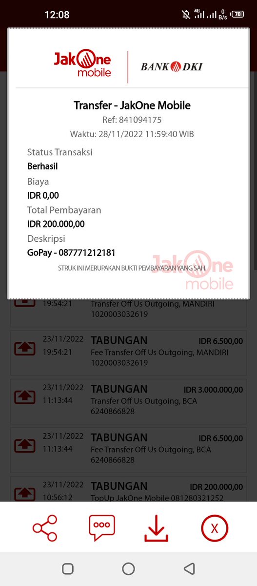 kikyhezql's tweet photo. Min @gopayindonesia pengisian gopay lewat bank dki blm masuk nih , no 087771212181 knp ya https://t.co/Ly6K2RNEYF