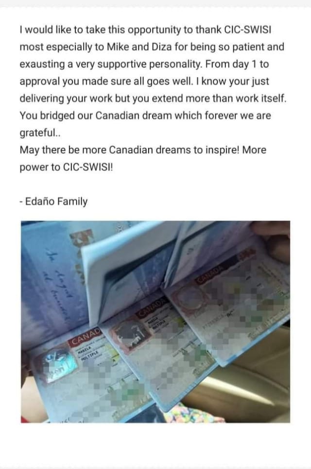Congratulations and welcome to Ontario Edaño Family! Thank you for trusting CIC SWISI with your Student Visa and Open Work permit! Attending Fanshawe College.

#studyabroadCanada #cicswisiclients #studyworklive #studyOntario
