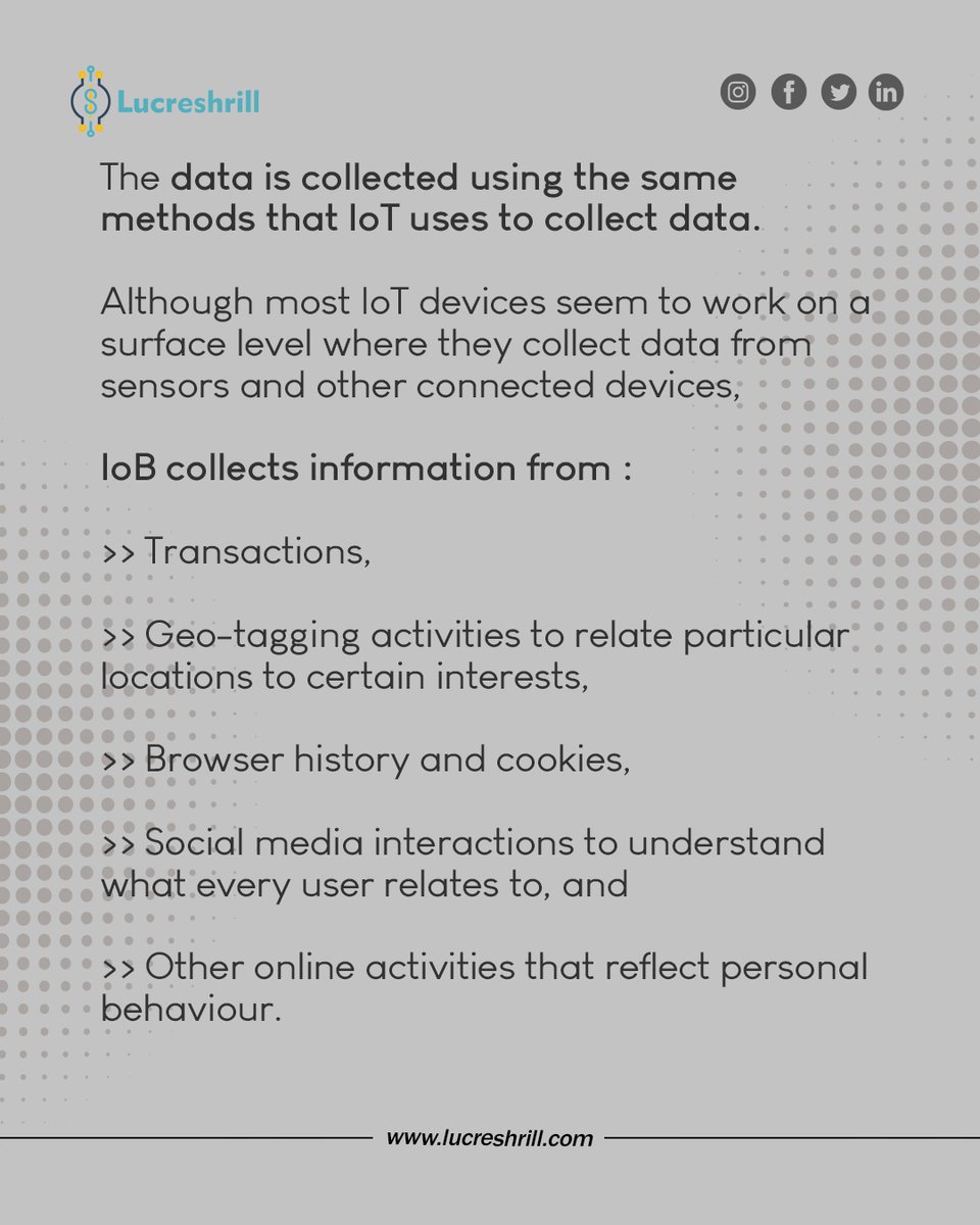 lucreshrill's tweet photo. Definition of IoB:
#internet #internetofthings #iob #internetofbehaviour #newtechnology #newtech #internetbusiness #dataanalytics #bigdata #iot #lucreshrill #newtech2022 #toptech #toptech2022 #geotargeting #browser #cookies #internethistory https://t.co/DkUzFEyX8N