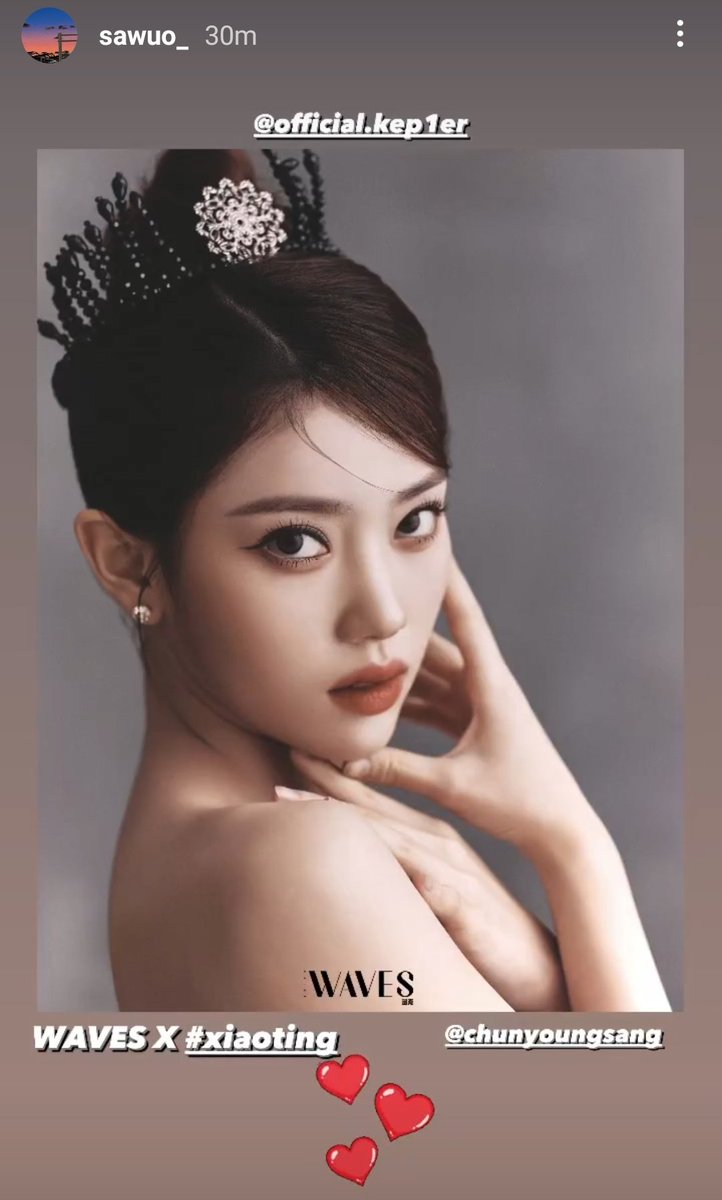 XiaotingUnion's tweet image. [INSTAGRAM] 112822 | Korean Associate Producer @/sawuo_ IG Story Update with #XIAOTING for Waves Magazine.

🔗instagram.com/stories/sawuo_…

XIAOTING CAPTIVATES WAVES
#XiaotingForWAVES