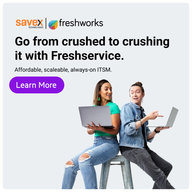 SavexTechnology's tweet photo. Modern businesses need ITSM that scales as fast as their growth. Keep your business always-on with always-on IT from Freshservice.
For more details: marketing@savex.in
#freshworks #freshworkspartner #business #growth #itsm #businessautomation #employeeexperience #technology https://t.co/3Nt65AgGuK