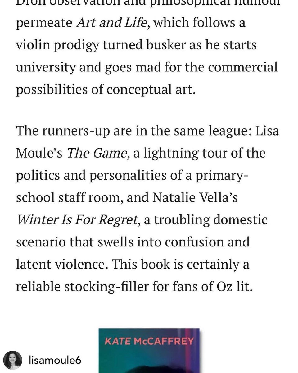 dearwhatsoever's tweet photo. @theage fiction pick of the week! 
@AwardFurphy 

https://t.co/oH4MMEOc53 https://t.co/ajstvH5CTb