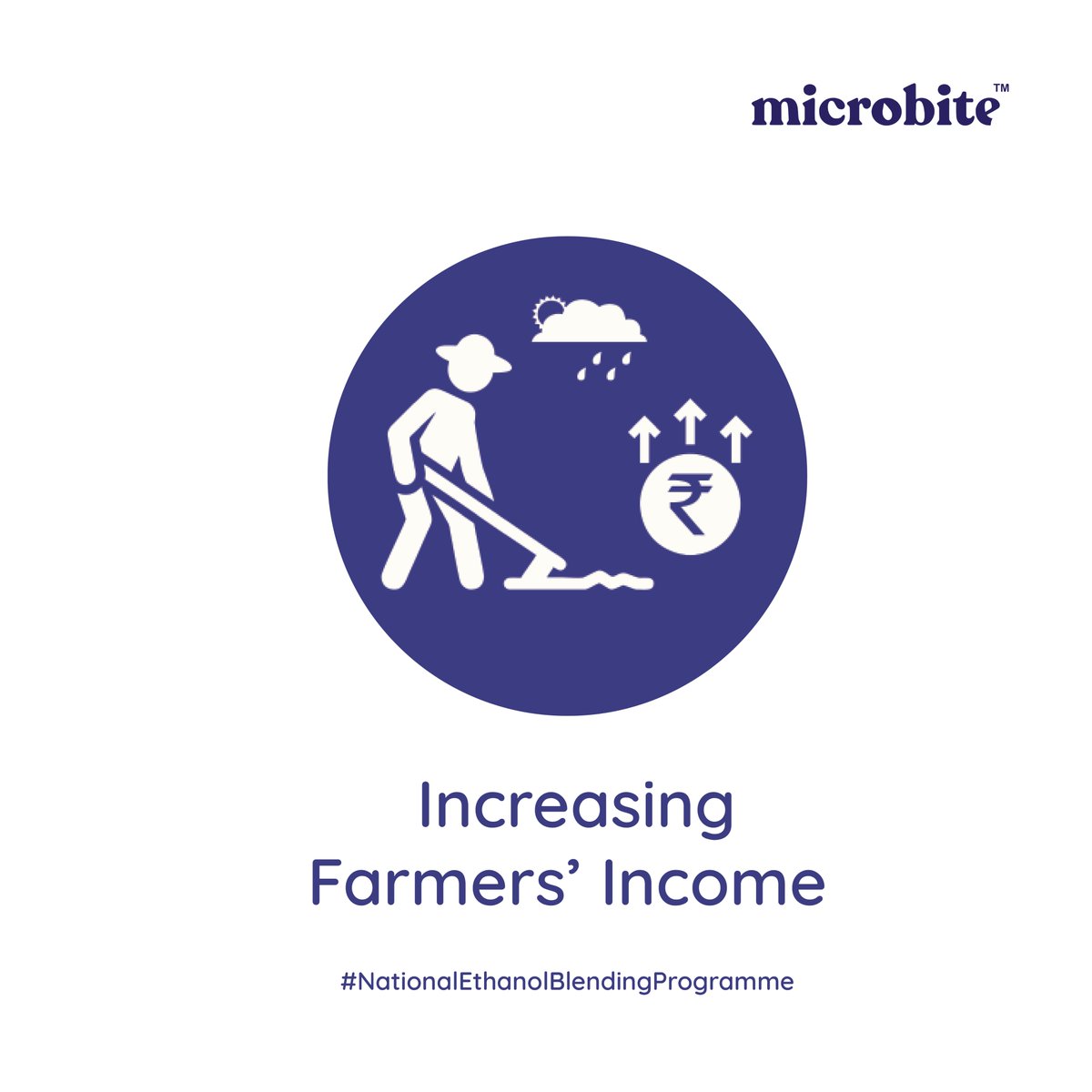 MicroBiteIn's tweet photo. The Indian farmers will greatly benefit when India meets its Ethanol blending targets! 

#ethanol #microbite #biofuel #greenenergy #greenindia #NationalEthanolBlendingProgramme #indianfarmer #farmer https://t.co/zHZvLlMIcD
