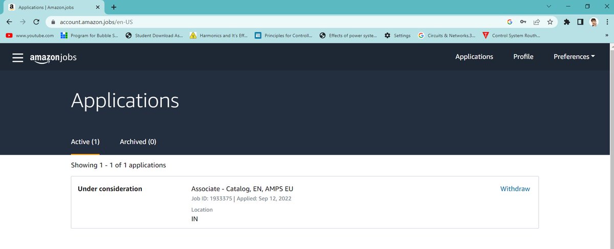 Fox_Lander451's tweet photo. @AmazonHelp In screenshot you can see my Application status is Under Consideration.
And Applied on 12 September 2022. https://t.co/lFqa0oLOzF