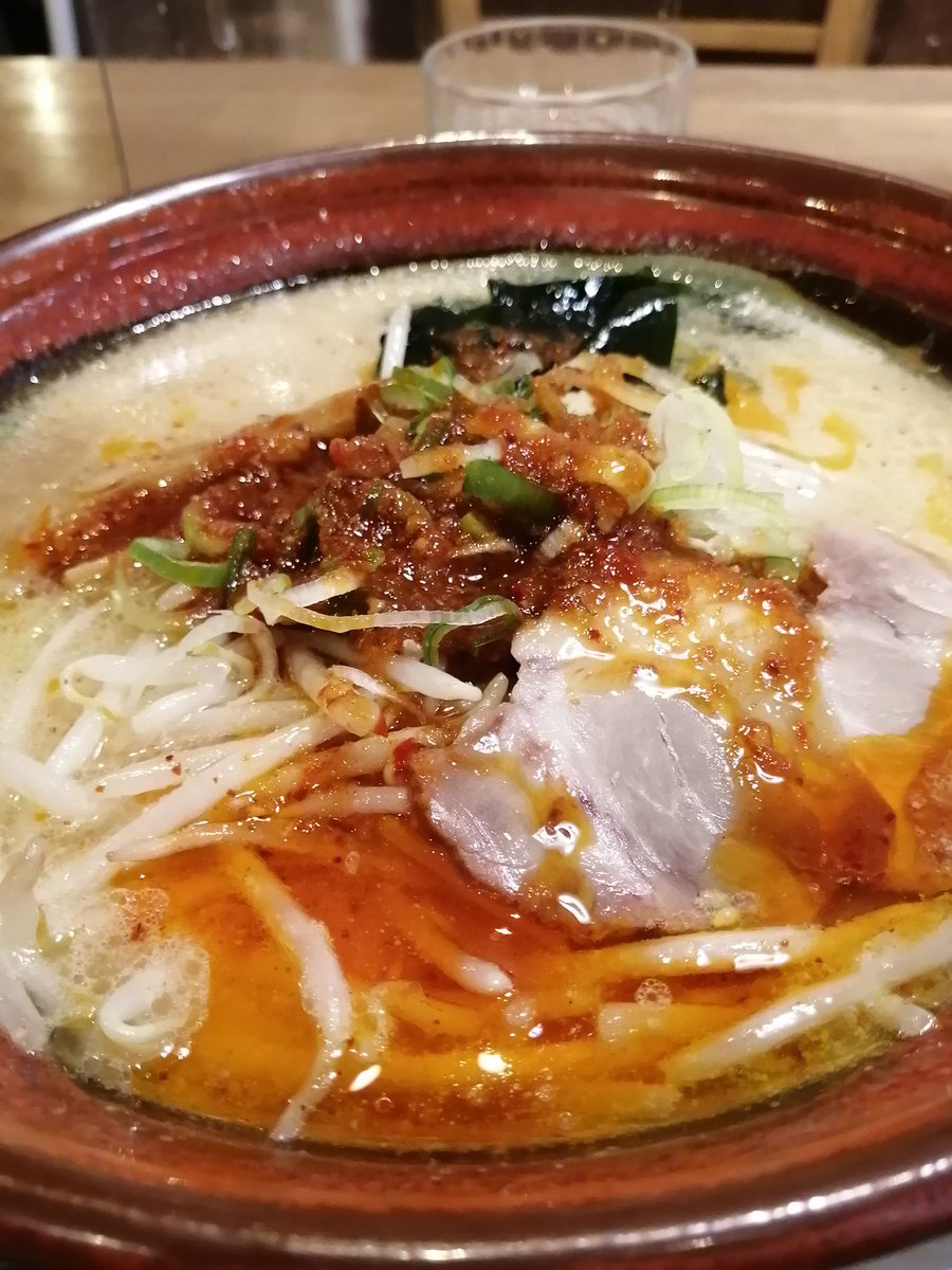 今日は、辛味噌ラーメン 寒い日は、特においしいლ(´ڡ`ლ) ごちそうさま〜