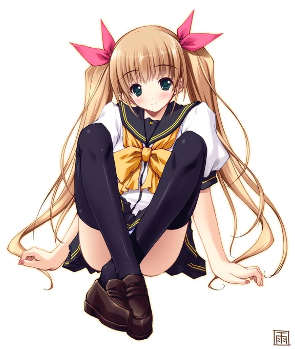 #いいニーハイの日 こっちは昔作った同人誌の表紙イラスト!ボクがニーソックス大好きだという証拠 