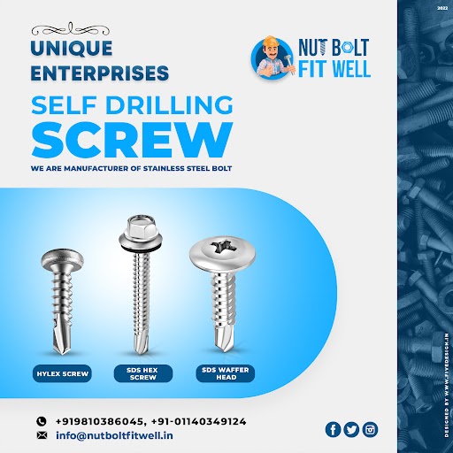 UniqueE56197035's tweet image. Self Drilling Screw
We are manufacturer of stainless steel bolt .

Contact us now:
📞Phone: 98103 86045
🌐Visit our Website: nutboltfitwell.in
 #UniqueEnterprises   #framefixing 
 #UniqueEnterprises #sdsscrew #bolts #screws #nutsandbolts #GoBolts #hardware #drillingscrews