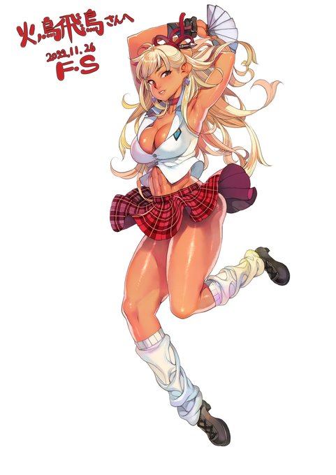 [R-18] スケブ #オリジナル #女の子 #腹筋 #腋 #筋肉娘 #褐色 #skeb  