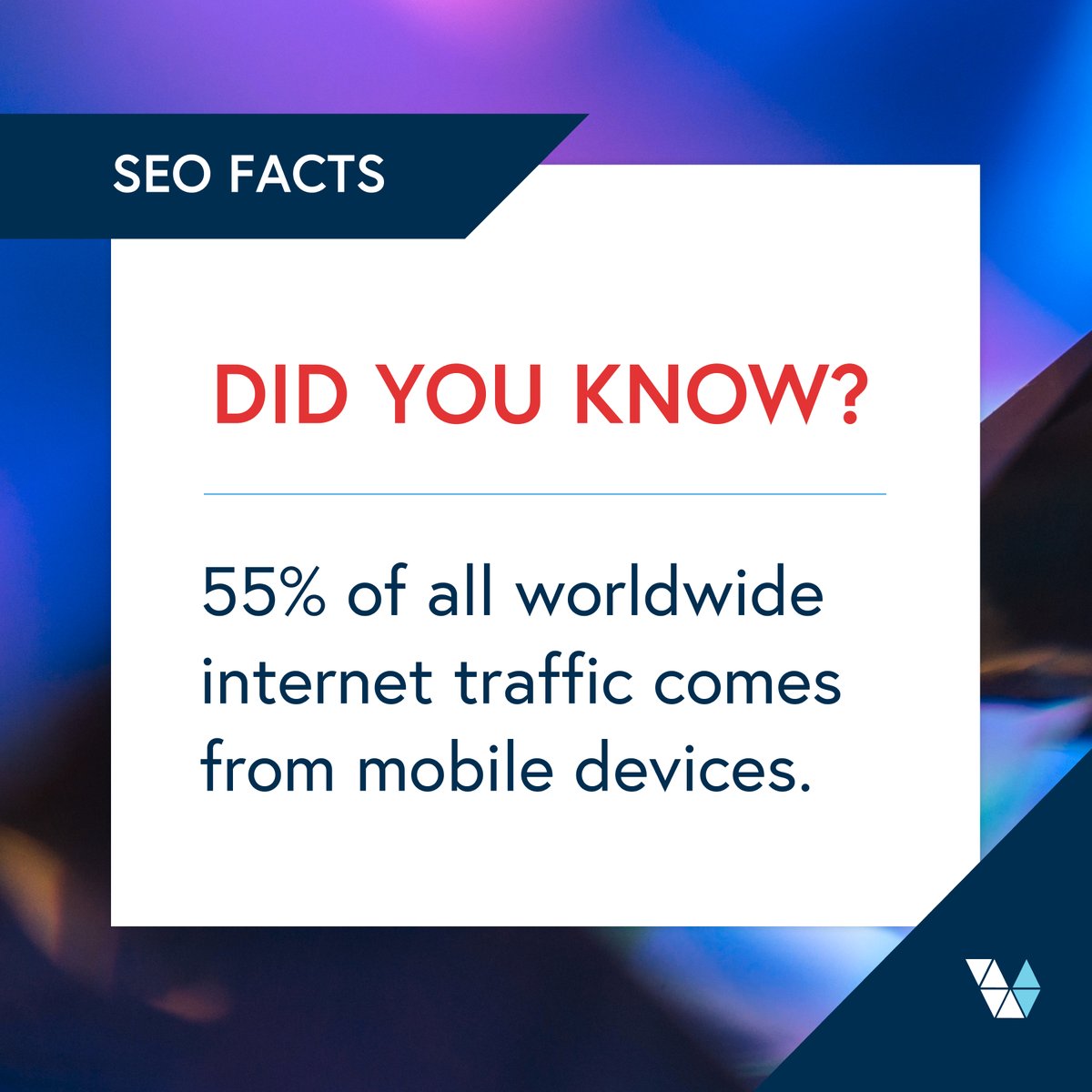 VineDigital's tweet photo. The number of people using mobile devices to access the internet is rising dramatically.

In fact, 55% of all worldwide internet traffic comes from mobile devices. The reason for this growth is simple: mobile devices are convenient! https://t.co/flohwRlTfj