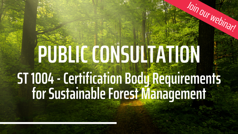 PEFC's tweet photo. Preparing to give feedback on ST 1004, but need more information on this new standard?

Join us tomorrow or on 13 December for our webinar, in which we introduce ST 1004 &amp; answer questions. The webinar takes place twice, at 11:00 CET and 15:30 CET. 👉 https://t.co/BK3MCLGGij https://t.co/WhP56Oi3WB