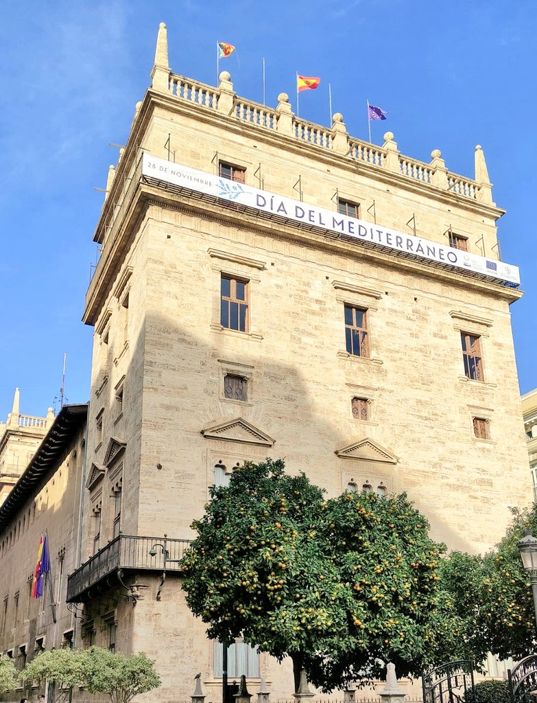 🌟Today 28/11 is the Day of the #Mediterranean, a unique opportunity to celebrate the richness, diversity and common identity of the region 

📌Join our event "Feel the Mediterranean" on 29/11 bit.ly/3gCT4KL

📸Palau de la Generalitat, #Valencia🇪🇸

#MediterraneanDay