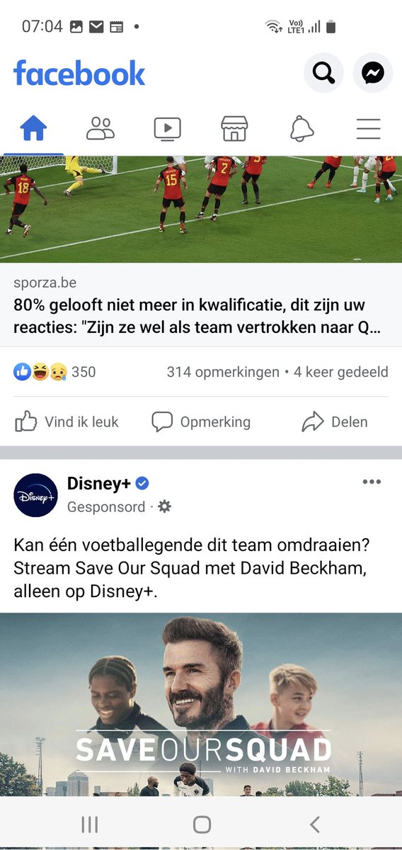 Dat algoritme om je fb-nieuwsoverzicht op te bouwen zet de juiste berichten echt wel onder elkaar ... #Qatar2022 #BELMAR #RedDevils