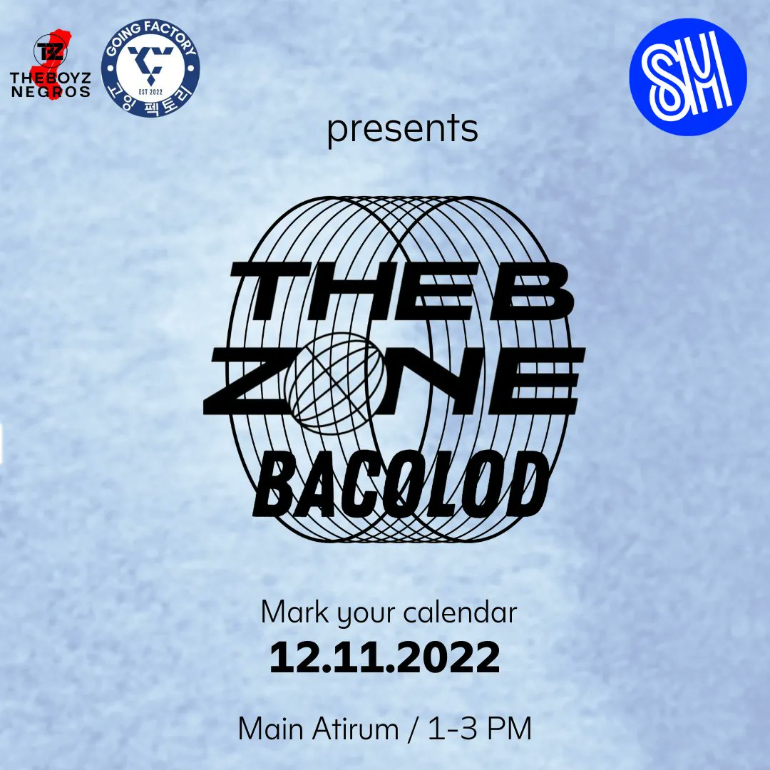 TheBoyzNegros's tweet photo. NEGROS DEOBIS!! This is what we've been waiting for!!! 

Mark your calendars for a THRILL-ING event for you brought to you by @TheBoyzNegros and @GoingFactory_22 with @SM_CityBacolod! 

12-11-22 SM City Bacolod Main Atrium

#SMCityBacolod #THEBOYZ #더보이즈 #THEBZONEBACOLOD https://t.co/4ReSLgXjCY