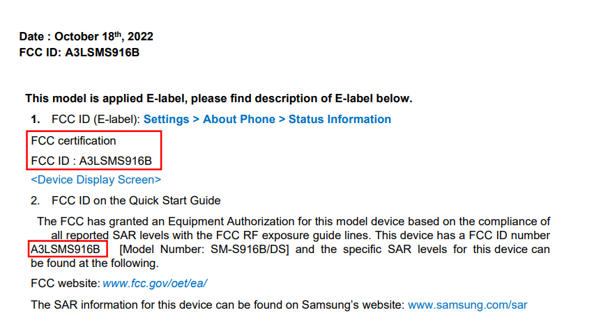 simransingh931's tweet photo. Just after the Galaxy S23, The Galaxy S3 Plus arrived on the FCC. It also features the same Qualcomm Chipset as the SM-S911 - Galaxy S22 (Specifically confirmed in a document). https://t.co/3DI0i6xTMz