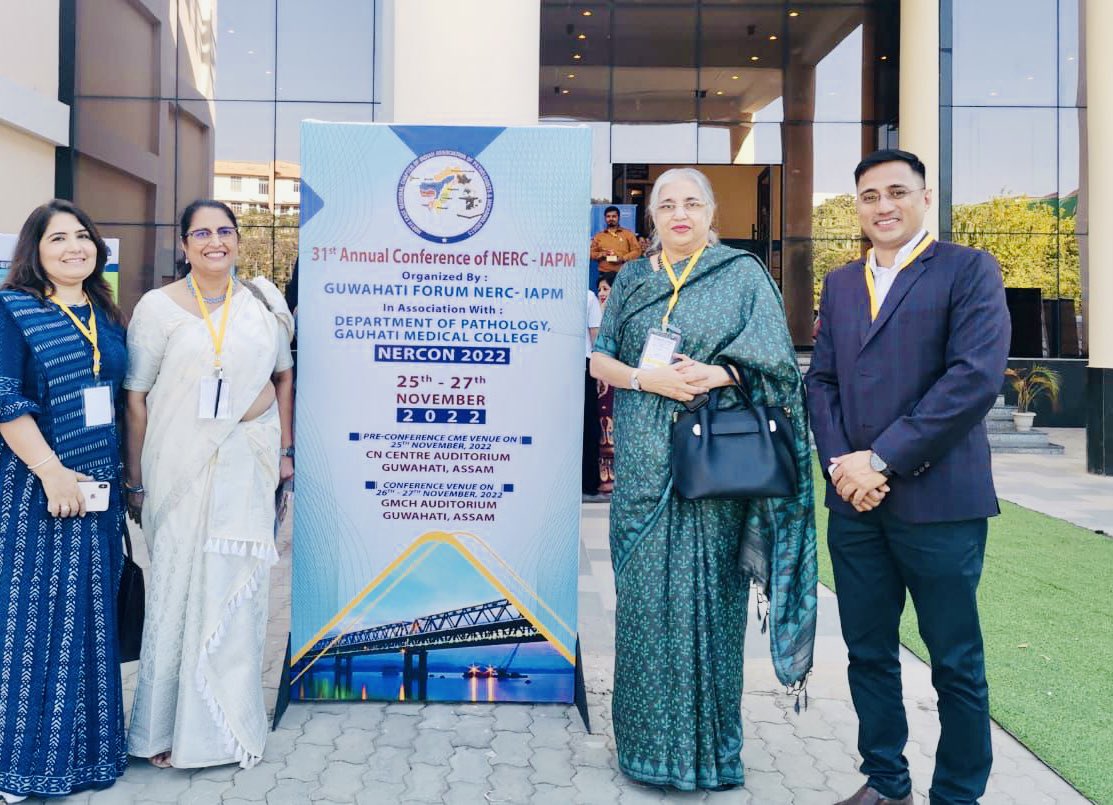 Drkirti11's tweet photo. #assam #nercon #iapm diaries!!
Academic extravaganza NERCON 22!! on-site post Covid-19. Kudos organising committee! Pleasure & honour sharing stage with Dr Borges, @GUpathMenon Dr Basu @MetropolisLab @metromedengage @TataMemorial @OfficialJipmer @TheIAPM https://t.co/SSHr2mo7kL