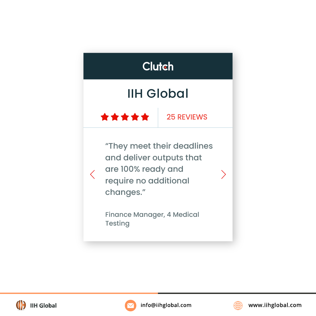 IIH_Global's tweet photo. Such clutch reviews assist us in gathering legitimate input from our clientele who are actually satisfied with our development solutions!
.
.
.
#HappyClients #ClientFeedback #Feedback #ClientReview #ClutchReview #SoftwareCompany #Dedicated #IntelligentITHub https://t.co/s3AcR0ry5c