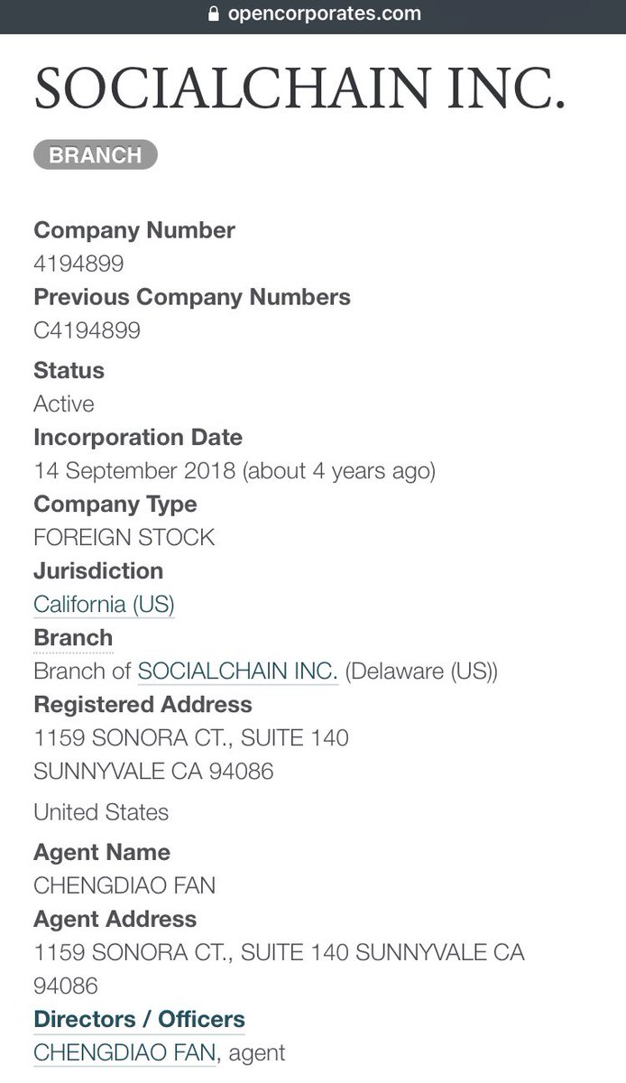 Company license SocialChain INC is licensed in the United States on September 14, 2018. Pi Network is legal in the state of California, USA, director Chengdiao Fan.
#Pi81Mall #PiNetwork #Pi81Shop