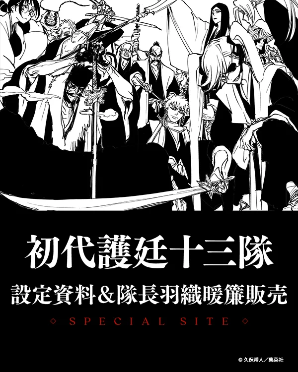 BLEACH原画展 タオル（護廷十三隊） BLEACH原画展 タオル（護廷十三隊