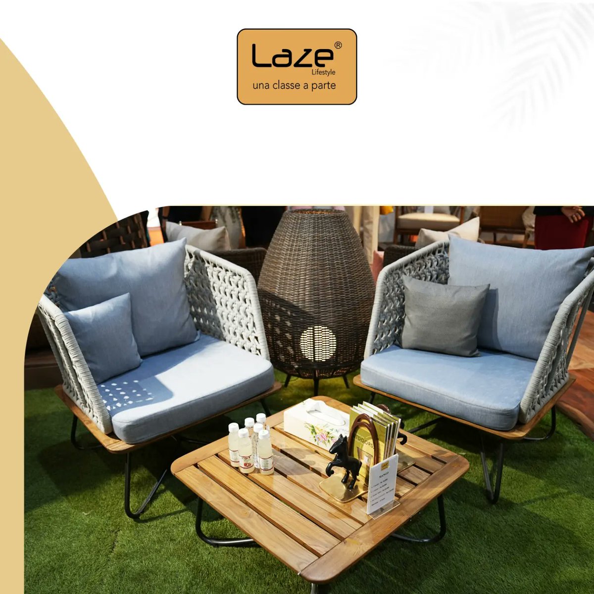 LazeLifestyle's tweet photo. Sophistication and class go hand in hand, and this chair set will create a defined outdoor space to make an elaborate statement of your extravagance. https://t.co/1kA8vhaRk7