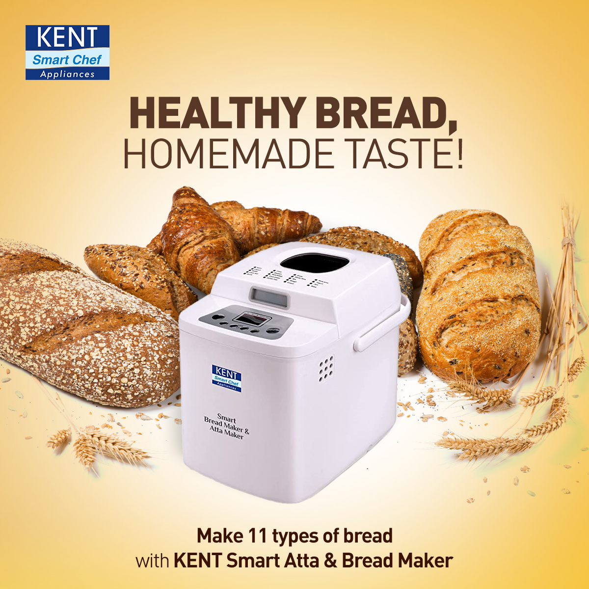 KentROSystems's tweet photo. Bring home KENT Atta & Bread Maker and enjoy homemade bread of different flavours, styles, and tastes.
The Automatic Mixing & Kneading feature makes the process of mixing different ingredients seamless.
#KENTRO #KENTAttaBreadMaker #KENTAttaMaker #KENTBreadMaker #KENT https://t.co/bWYq3Myaio