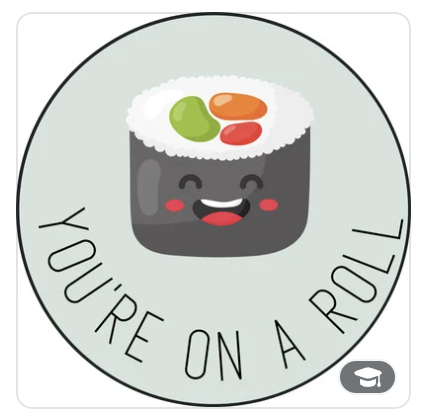 klbeasley's tweet image. While looking for badge templates on @canva I discovered they have circle sticker templates! I just lost 15 mins... You had me at "Bravocado!" #MasterSnack @r_langlands @brianmcewen @pimstar @clos_gm