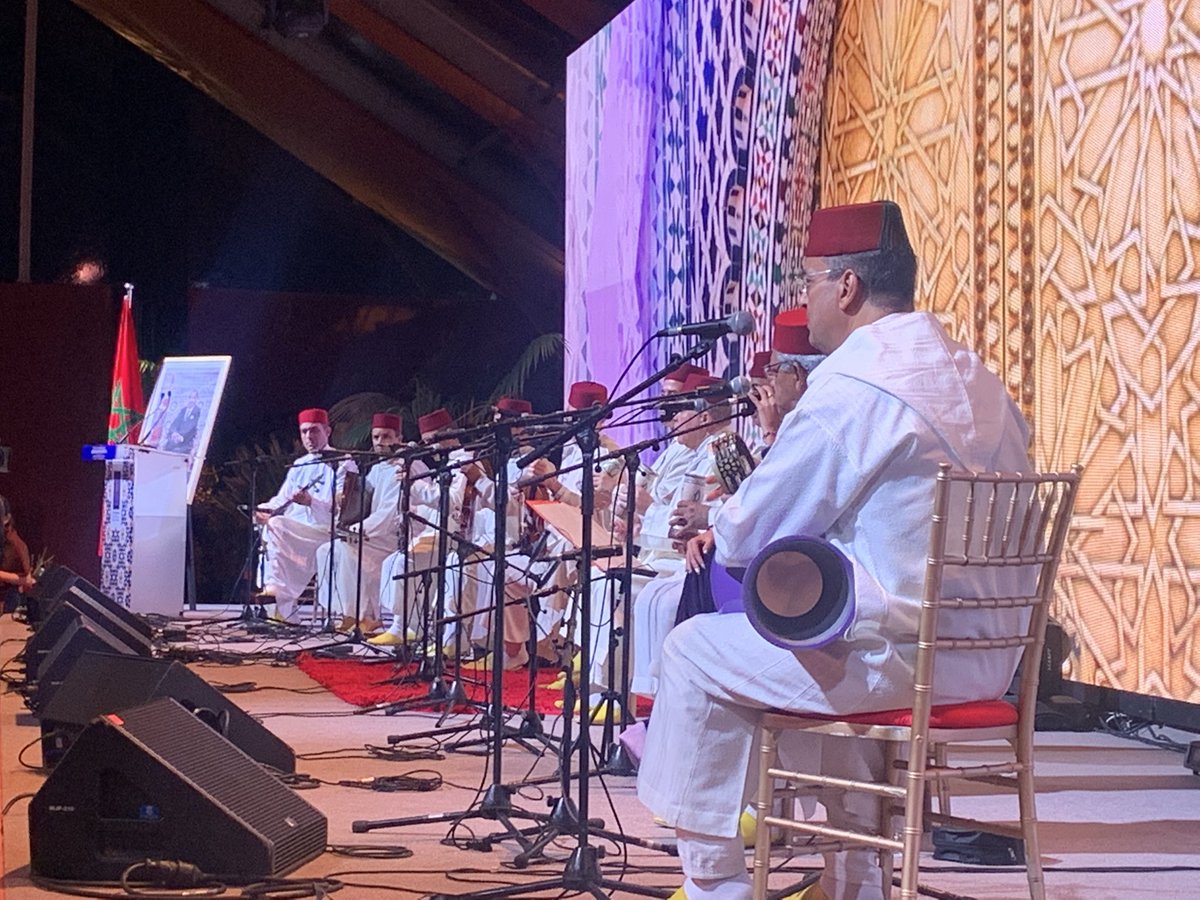 SaharBaassiri's tweet photo. Memorable opening in #Rabat of the 17th Session of the #IntangibleCulturalHeritage. Unique living heritage and great hospitality. Thank you Morocco and Amb @UNESCO Samir Addahre chairperson of the committee. 
#ICH #heritage https://t.co/1V3w9gm7rv