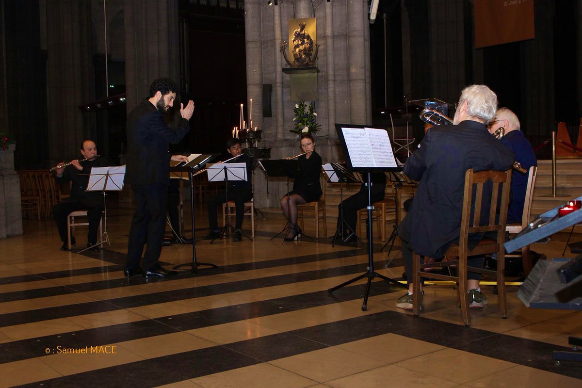 MarcZuili's tweet photo. Concert de L’orchestre de flûtes français à Lille sous la direction de Marc  Hajjar. https://t.co/D48nBMY0nk