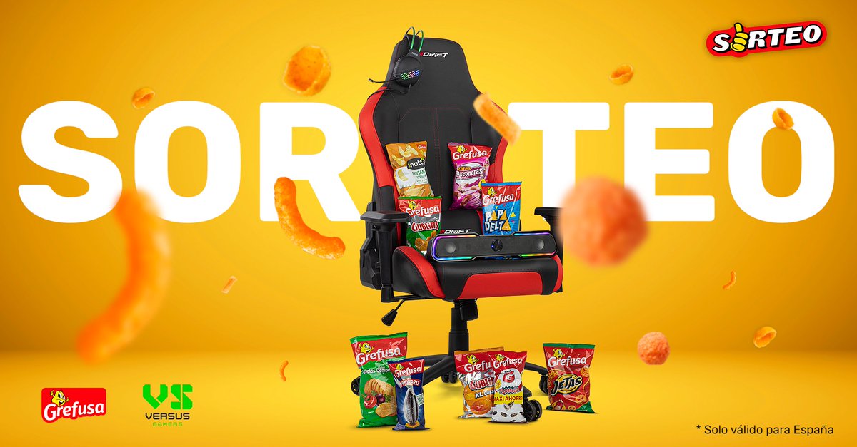 🎁¡SORTEAZO! 🎁
Este Cyber Monday #DateelGustazo y consigue este increíble pack gaming

¿Cómo?
🔁 RT a este tuit
⏩Seguir a <a href="/Versusgamers/">VS Gamers</a> y <a href="/grefusa/">Grefusa</a>
💬Menciona a ese amigo que siempre quiere "probar" de tu bolsa de patatas.

📅Hasta el 30/11
🍀¡Suerte a todos!🍀