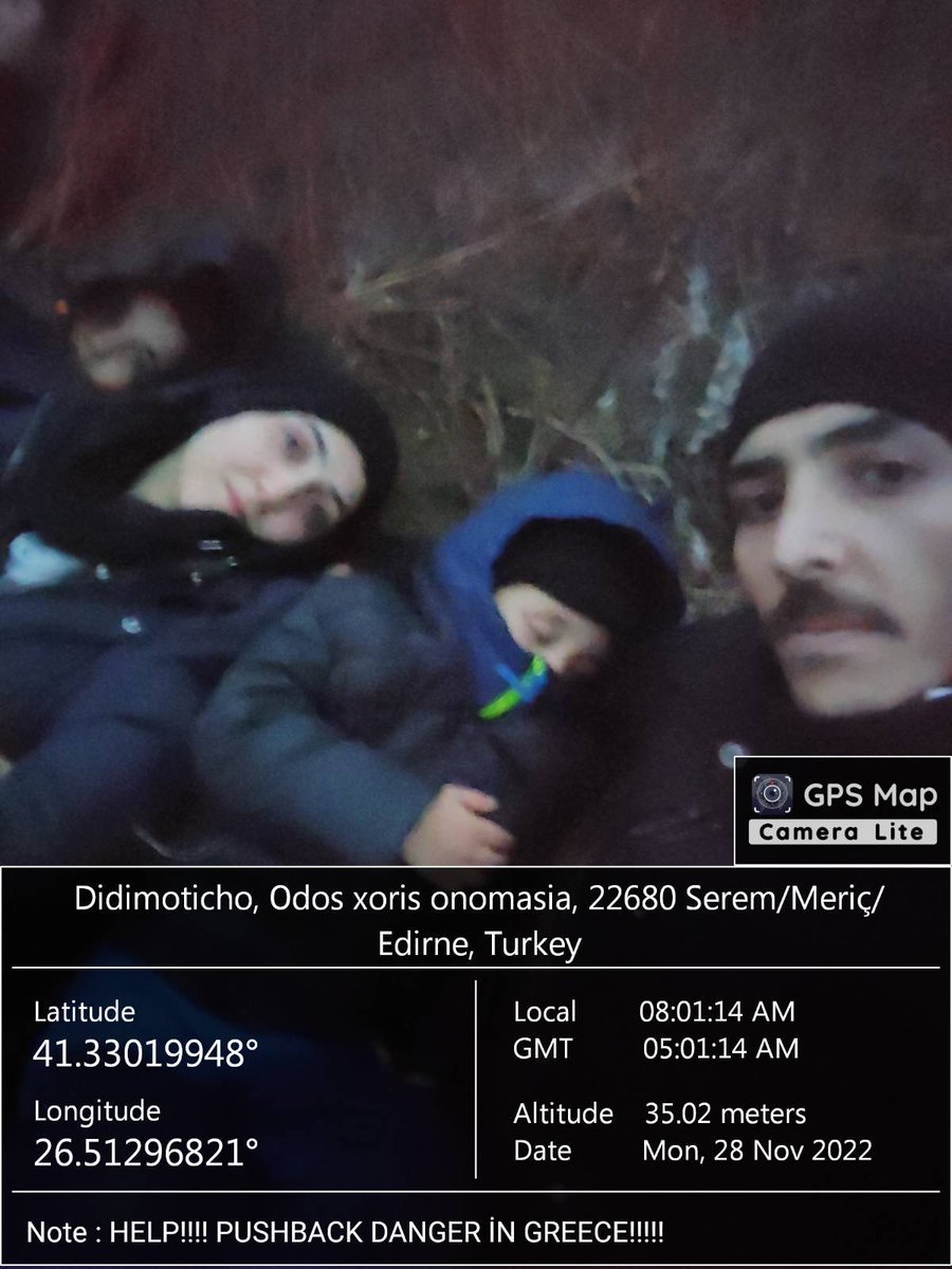 Şu anda Yunanistan'a iltica etmek isteyen içlerinde 5 çocuk ve 1 bebek ile birlikte toplam 16 kişilik grup deport edilme tehlikesiyle karşı karşıyadır. Arkadaşlarımızın güvenle bir yere alinmalarini ve sığınma işlemlerinin başlatılması için paylaşır mısınız?