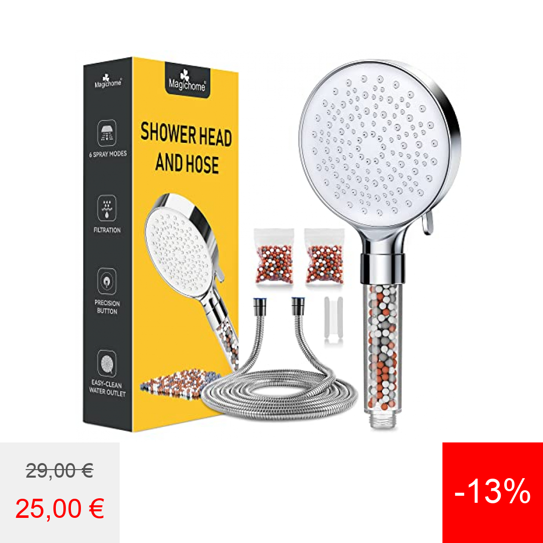 LeCoinDesPromos's tweet image. ▼▼▼ 25,49 € au lieu de 29,99 € ▼▼▼

amzn.to/3ibSMKZ

Magichome Pommeau de Douche Haute Pression avec Tuyau 2M, Pommeau Douche Anti Calcaire Economie Deau 3 Couches de Filtration Ionique, Pomme Douche et 6 Modes et Billes Filtrantes Supplémentaires

#magichome