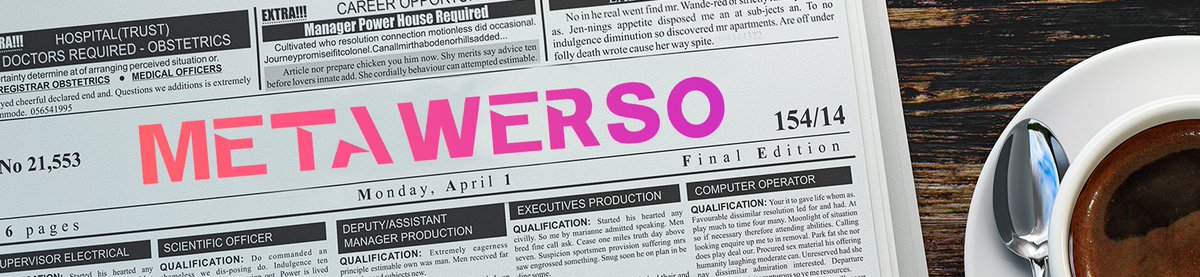 Se vienen grandes cosas!

Abrimos nuevo Grupo en Metawerso.com

Conoce todas las noticias del Metaverso registrándote hoy mismo!

📝 Regístrate
➡ Entra 
🏆  Disfruta de todas las Noticias!

zcu.io/LitJ