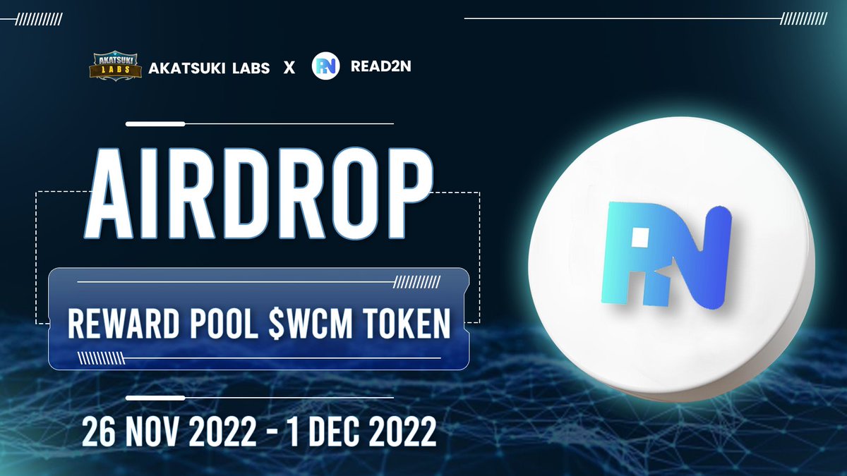 ⚔️ Partnership With <a href="/Read2N/">Rodar Morto ||</a>

🎟️ Giveaway -
Anyone who completes the following will receive a $WCM Airdrop 🎁 after it goes live!

To Enter - 
1⃣ Follow <a href="/AkatsukiLabs/">Akatsuki Labs</a> &amp; <a href="/Read2N/">Rodar Morto ||</a>
2⃣ ❤️,RT &amp; Tag 3 friends
3️⃣ Finish Gleam Task 👉 wn.nr/DC8K6U

⏰ 01 Dec
#Airdrop #NFTs #Sui