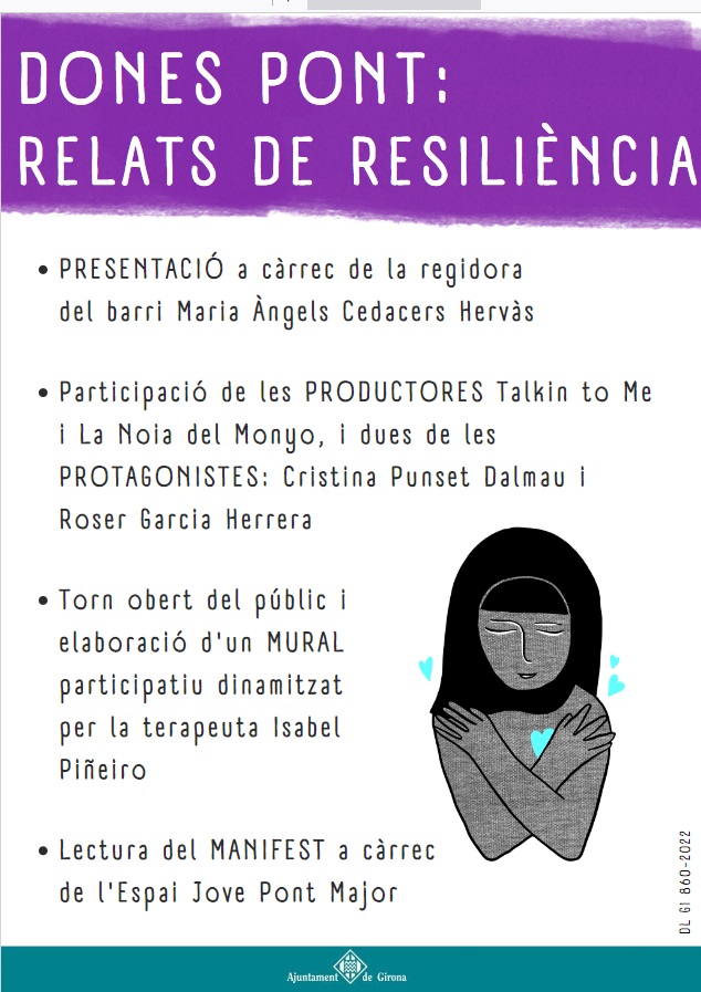 AVPontMajor's tweet photo. ‼️Recordeu!
🎦 Estrena del documental "Dones del Pont: relats de resiliència".
En commemoració del #25N, Dia Internacional per a l'eliminació de la violència envers les dones.
📆 28/11/2022
⏰ 17:30h
📍 Centre Cívic #PontMajor #Girona #ccpontmajor
#25N2022 https://t.co/rbB86qImip