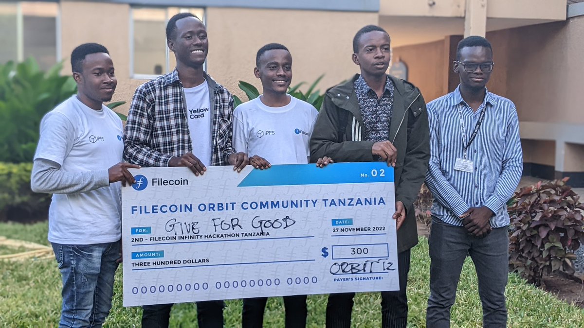 OrbitTanzania1's tweet photo. Congratulations to Our Hackathon participants.
.
Much congratulations 🎉 to our Winners First to Third.
. 
🥇$500.
.
🥈$300.
.
🥉$200.

We are glad to have you! #FilecoinInfinityHackathon

🚨What next?... 

@Filecoin @FilFoundation @Protocollabs #FilecoinOrbitCommunity #Filecoin https://t.co/08cI5xkaVK