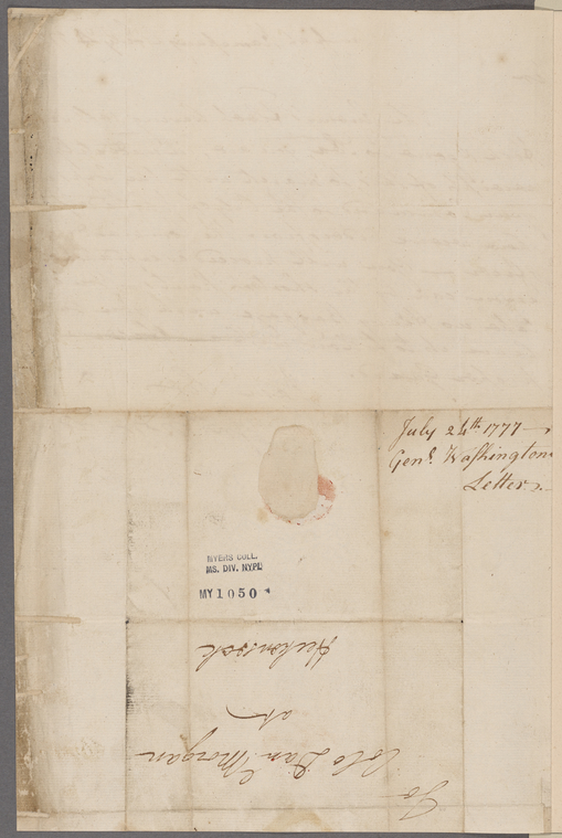 NYPL_tweeter's tweet photo. Washington, George. Camp at Ramapaugh. To Colonel Morgan https://t.co/9ksmS3MUqu