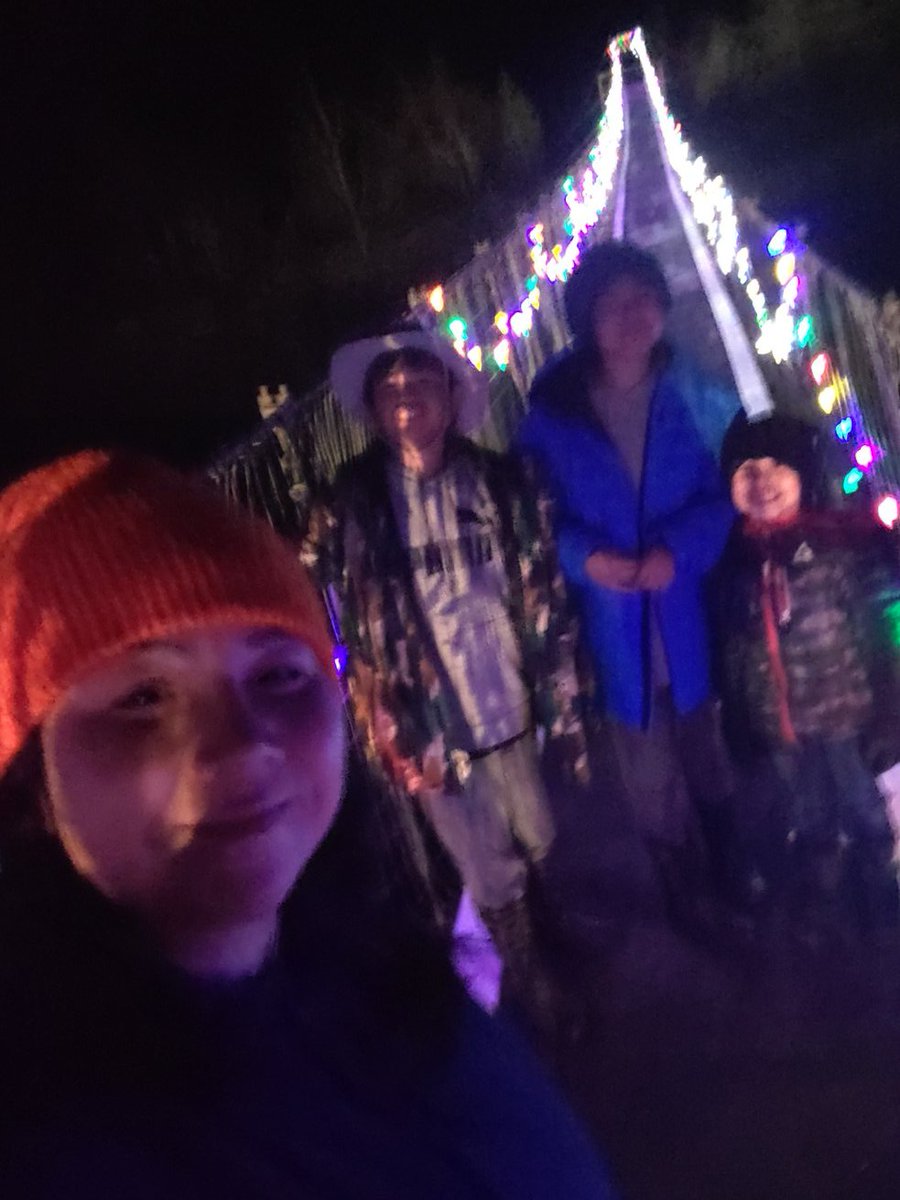 NisgaakimAzak's tweet photo. #light #up #lisims #gitwinksihlkw #Suspension #bridge #nassvalley #nisgaa ten years of lighting up our bridge in honor of our loved ones! It's a tradition started after the loss of one of our young ladies that died by drunk driver! It's a memorial with the bridge filled with pics https://t.co/baDVtdyca3