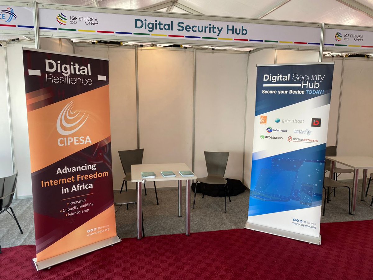 cipesaug's tweet photo. 📢📢Are you at #IGF2022? So are we!
Look out for us at the #DigitalSecurity hub booth, and at sessions on #disinformation, #digitalidentity, and #internetuniversality!
Find all the details here 👉🏾https://t.co/GqJZbSqrJt
Join us in advancing #InternetFreedomAfrica! https://t.co/i8rEdeMb98