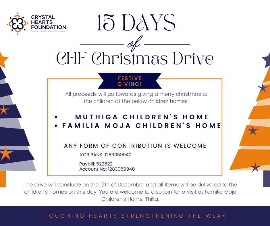 Our final activity of the year!
A Crystal Hearts Foundation Christmas Drive. 

"Christmas is most truly Christmas when we celebrate it by giving the light of love to those who need it most."
#festivegiving #touchinghhearts #strengtheningtheweak