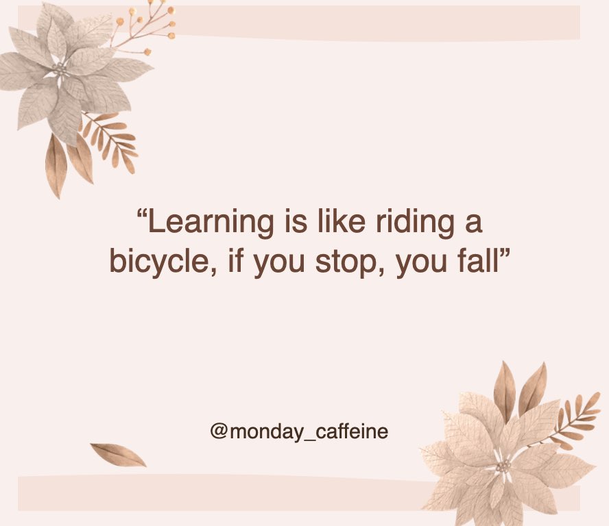 monday_caffeine's tweet photo. #mondaymotivation💪 #dontstoplearning https://t.co/Xu2OwpBd0u
