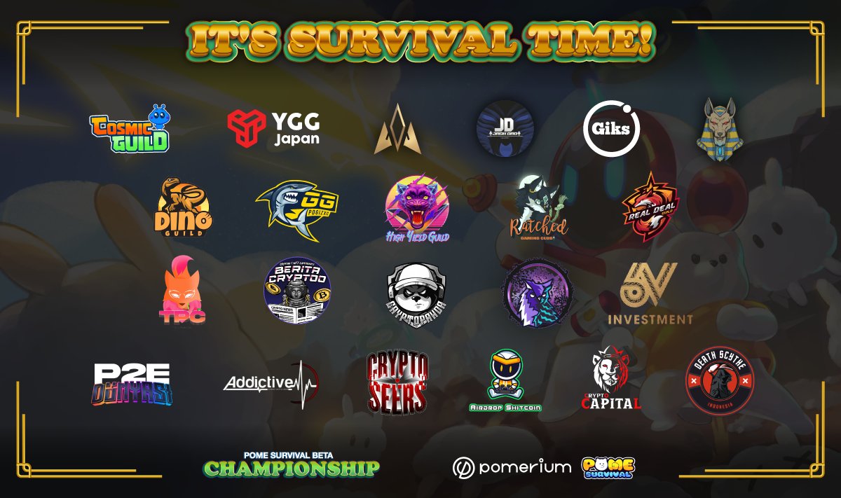 📢It's Survival Time!🚀

✅If you want to participate as a guild, please click the link below
🔗medium.com/pomerium/pome-…

✅If you want to participate in the competition, join the guild below!😎

#NFT #P2E #Freemint #BNB #BNBChain #Guild #roguelike #Giveaway