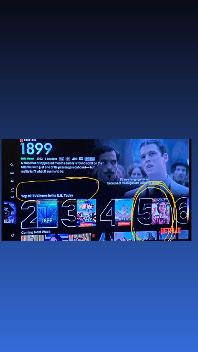 NosiphoDumisa's tweet photo. #bloodandwater S3 is in the top 5 trending shows in the US!!! How are we doing in your country? Thank you 🇺🇸 for the incredible support 🤍 @netflixsa #bloodandwaternetflix #BloodandWaterS3 #bloodand #lisbeth #wade #puleng #africatotheworld #grateful https://t.co/bzgPcPmIwA