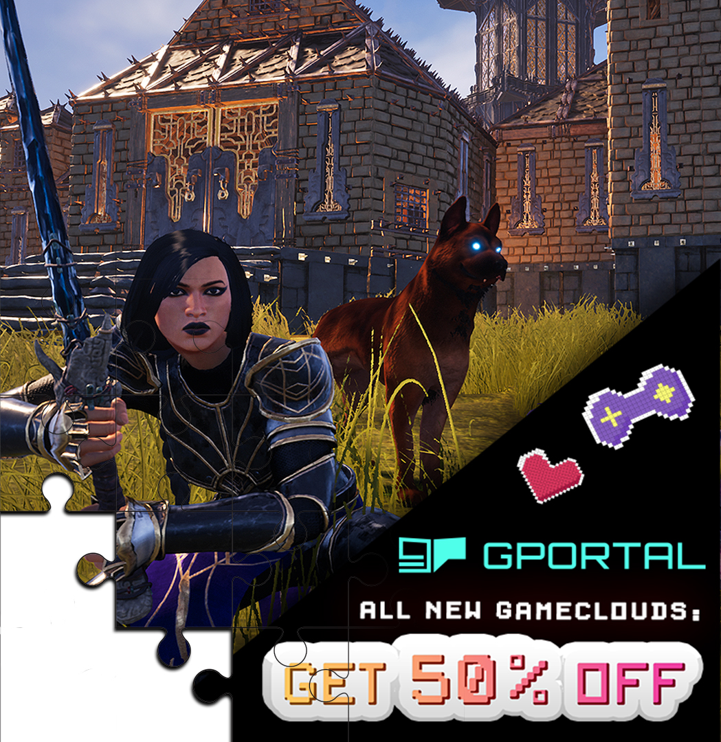 monkpuzz's tweet image. Hey, if you're wanting to get your own game server, you can get 50% off at GPortal this Monday using my referral code: g-portal.com/?ref=MonkeyPuz… . The discount is on your first purchase, whether it's for a few days or a year. Slots you purchase can be re-used for any game you want.