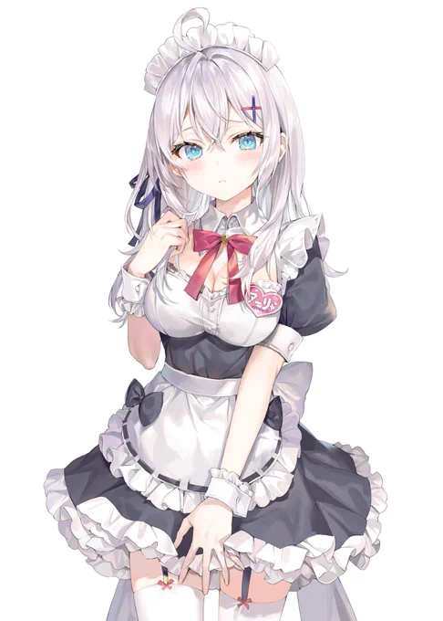 「お、おかえりなさいませ、ご、ごしゅ……ご愁傷様?」#ロシデレ 