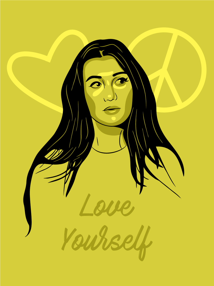 ScooterAround's tweet photo. Hello everyone!

For those of you who don't know I am currently in school for Graphic Design! One of my projects this week was to create a portrait of my hero!

Well, my hero is @jessiepaege. She has taught me through the years that no matter what I will get through all obstacles https://t.co/02G88VmMig