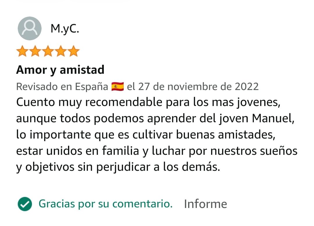 Gracia a  todos los que os tamaños el tiempo de escribir una reseña en Amazon ♥️♥️ #elvalordenoluchar #amazonkindle