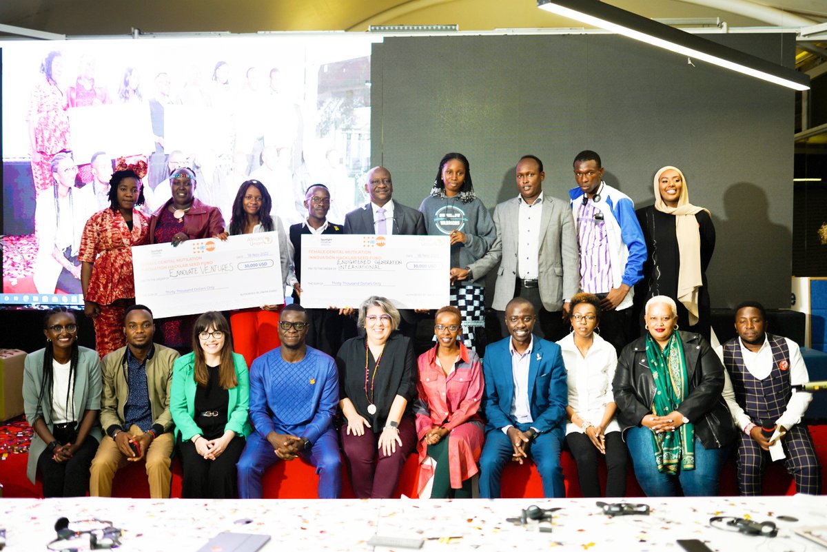 UNFPA East and Southern Africa (@unfpa_esaro) on Twitter photo Congratulations Gloria Mlagwa <a href="/ElsyCharlie/">GloryCharles</a> of Tanzania & Mack Marangu <a href="/mack_shem/">Shemika Mackesy</a> of Kenya, winners of the FGM Innovation HackLab! 🎉
Each innovator will receive $30,000 in funding to grow & scale their solutions to #EndFGM. Thanks to all partners <a href="/GlobalSpotlight/">Spotlight Initiative</a> <a href="/_AfricanUnion/">African Union</a> Congratulations Gloria Mlagwa <a href="/ElsyCharlie/">GloryCharles</a> of Tanzania & Mack Marangu <a href="/mack_shem/">Shemika Mackesy</a> of Kenya, winners of the FGM Innovation HackLab! 🎉
Each innovator will receive $30,000 in funding to grow & scale their solutions to #EndFGM. Thanks to all partners <a href="/GlobalSpotlight/">Spotlight Initiative</a> <a href="/_AfricanUnion/">African Union</a>